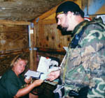 General Goob gets the latest radio message in UNCLE headquarters.