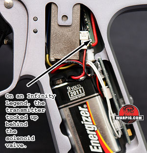 paintball loader rf transmitter link infinity legend
