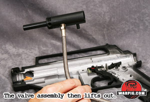 Alpha Black Tactical Valve removal