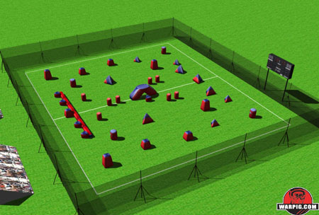 NPPL Paintball Field Layout