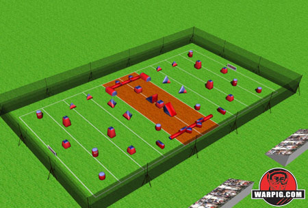 NPPL Paintball Field Layout