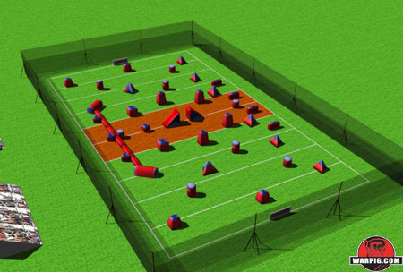 NPPL Paintball Field Layout