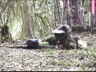A crawler advances on the tape