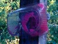 Shop goggle with hole in it