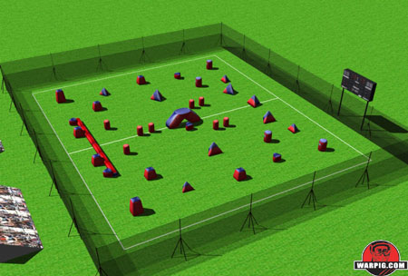 NPPL Paintball Field Layout